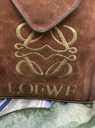 Bolso Loewe Vintage Marrón y Verde