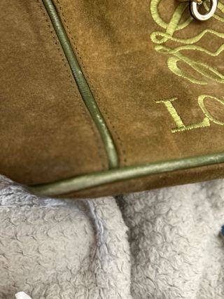 Bolso Loewe Vintage Marrón y Verde