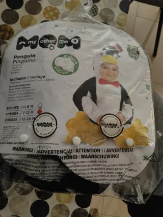 Disfraz Pingüino Bebé Mom&Me 7 - 12 Meses