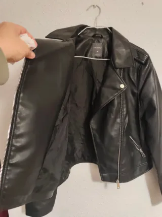 Chaqueta efecto piel Primark Talla M