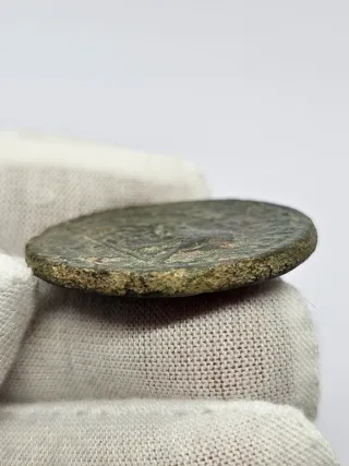 Impresionante moneda romana de bronce