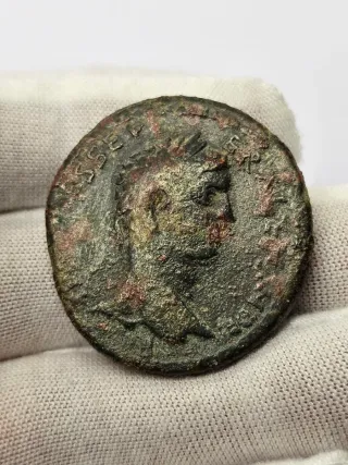 Impresionante moneda romana de bronce