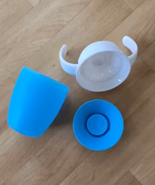 Vaso aprendizaje Munchkin azul