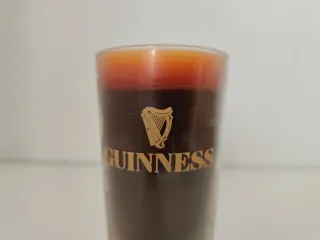 Vela Guinness Vidrio Marrón Naranja