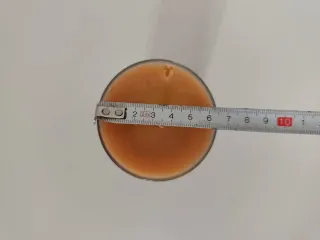 Vela Guinness Vidrio Marrón Naranja