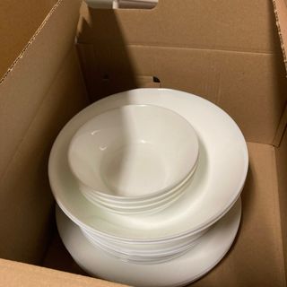 Set Vajilla IKEA Porcelana Blanca