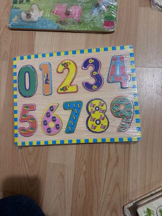 Puzzle Números Madera Infantil