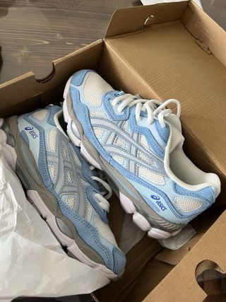 Asics Zapatillas Deportivas Azul y Blanco