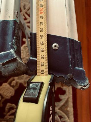 Escalera telescópica aluminio 210cm