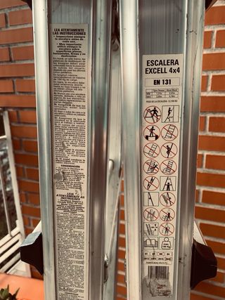 Escalera telescópica aluminio 210cm