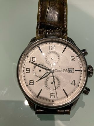 Reloj Massimo Dutti Elegante Marrón/Plata