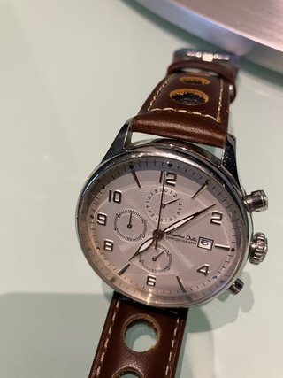 Reloj Massimo Dutti Elegante Marrón/Plata