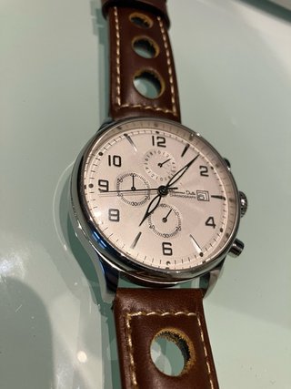 Reloj Massimo Dutti Elegante Marrón/Plata