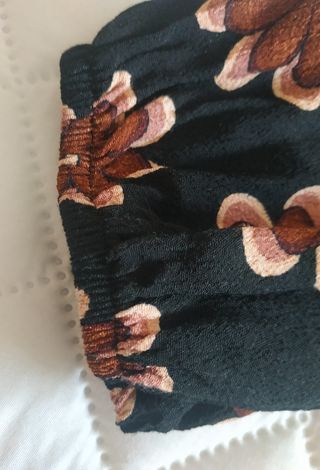 Vestido estampado floral manga larga