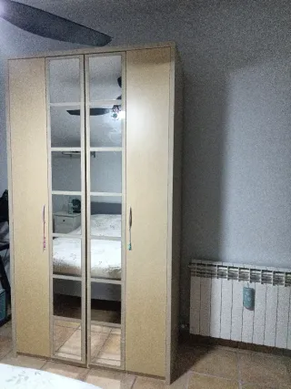 Armario puertas abatibles correderas con espejos