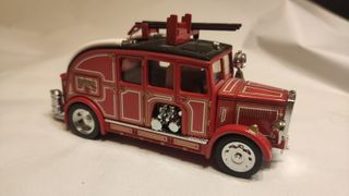 3 Coches Bomberos Antiguos Miniatura