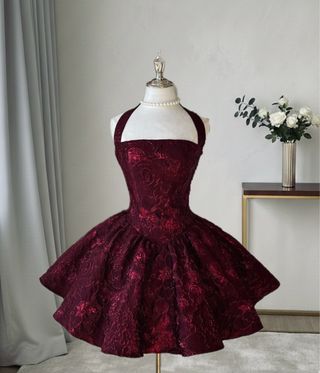 Vestido de fiesta corto rojo