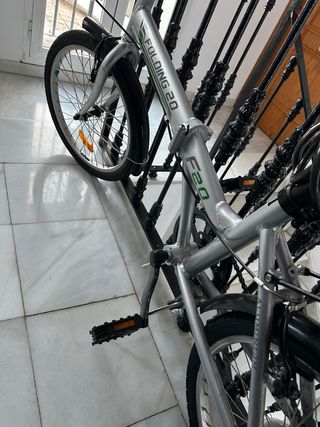 Bicicleta Plegable Plata