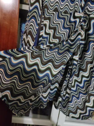 Vestido camisero estampado geometrico T.L