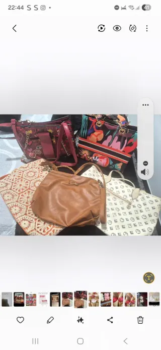 Lote 4 bolsos seminuevos