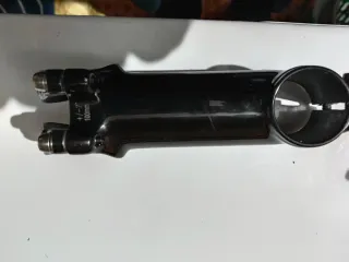 Potencia manillar bicicleta negra