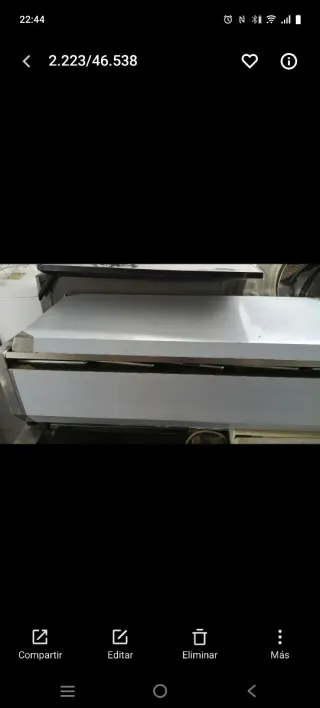 Mesa fria expositora refrigerada