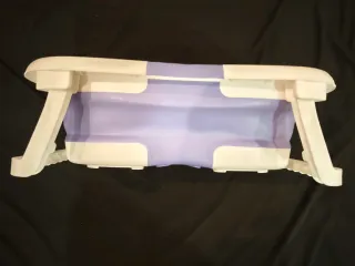 Bañera Plegable Bebé Azul y Blanca