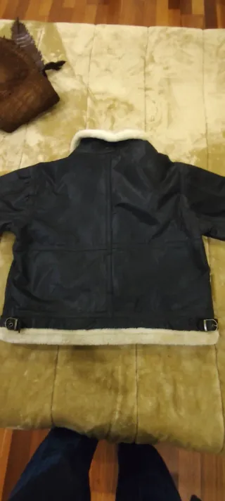 Casaco Couro Shearling Bomber B3 Aviador