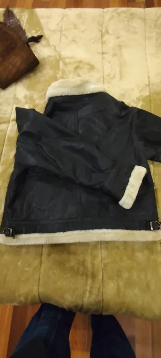 Casaco Couro Shearling Bomber B3 Aviador