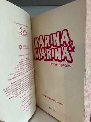 Libros karina y marina del 1 al 6 como nuevos