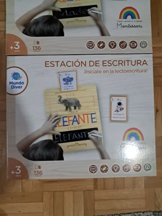 Lote 2 Juegos Estación Escritura Montessori.