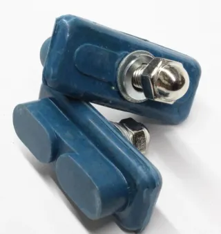 Calços de travão azul para bicicleta