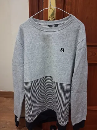 Sudadera Volcom Gris Rayas