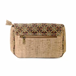 Bolso Corcho Mandala Floral Asa Cruzada