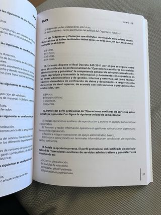 Ordenanza Jccm temario tests simulacro oposiciones
