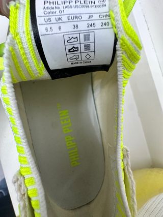 Zapatillas Philipp Plein Blancas y Amarillas