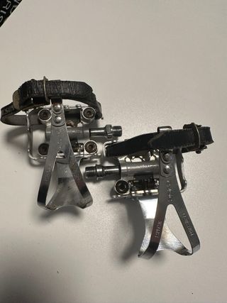 Pedales carretera vintage tipo contacto