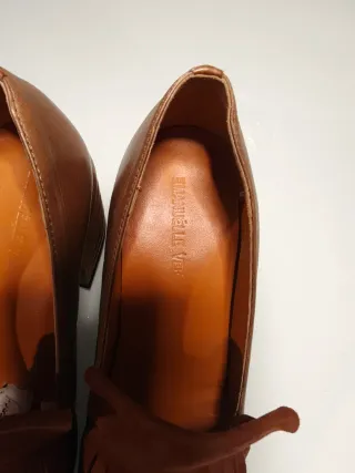 Mocassini tacco Emanuélle Vee marroni