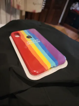 Funda iPhone XS Arcoíris Original Apple