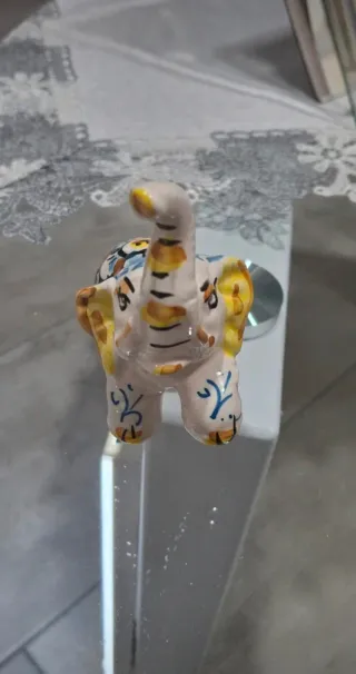 Elefantino Ceramica Caltagirone Decorato