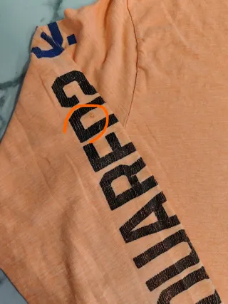 Camiseta Dsquared2 Hombre SKATE Naranja XXL