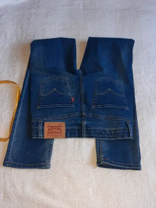 Felpa Adidas blu e jeans Levi's ragazzo