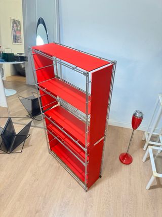 ESTANTERIA ROJO MULTISTRUX VINTAGE DISEÑO