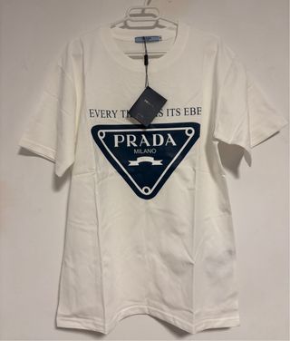 Camiseta Prada Hombre Blanca
