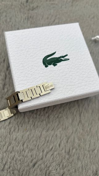 Pulsera Lacoste Plata - Nuevo - Set Completo