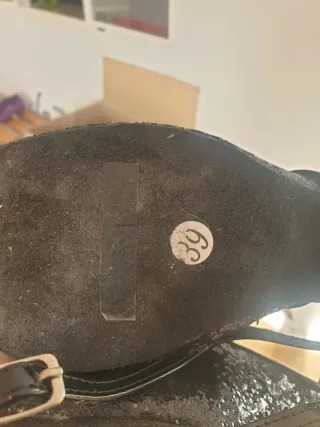 Zapatos de baile salón negros Brillo