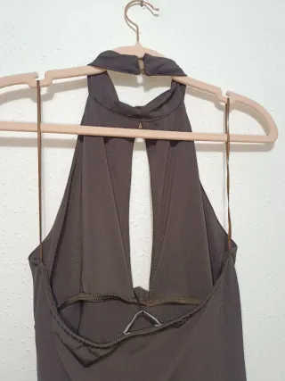 Vestido largo Zara flor volumen Talla M