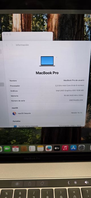 MacBook Pro 2019 15" i9 16gb 500gb perfecto LEER