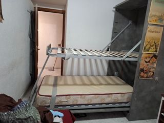 Litera Abatible Gris Madera Metal