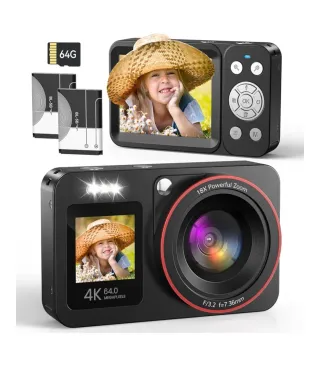 Cámara Digital 4K 64MP Zoom 18X